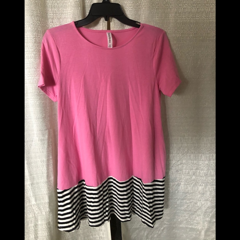 Solid stripe tunic